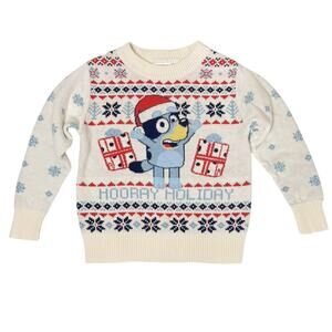 Bluey Christmas Baby/Toddler Sweater “Hooray Holiday” Size 18m